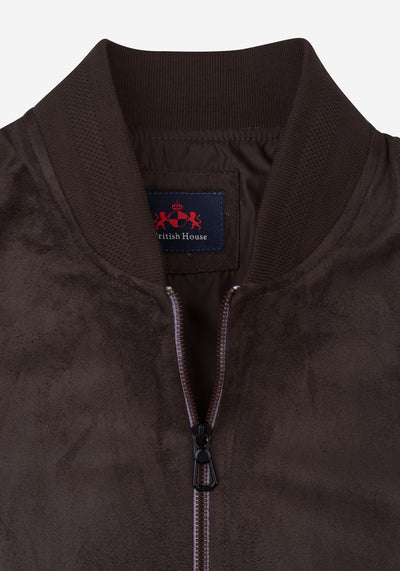 Espresso Brown Suede Jacket