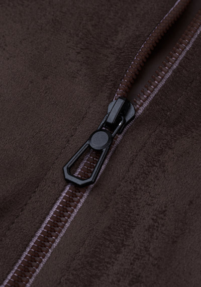 Espresso Brown Suede Jacket
