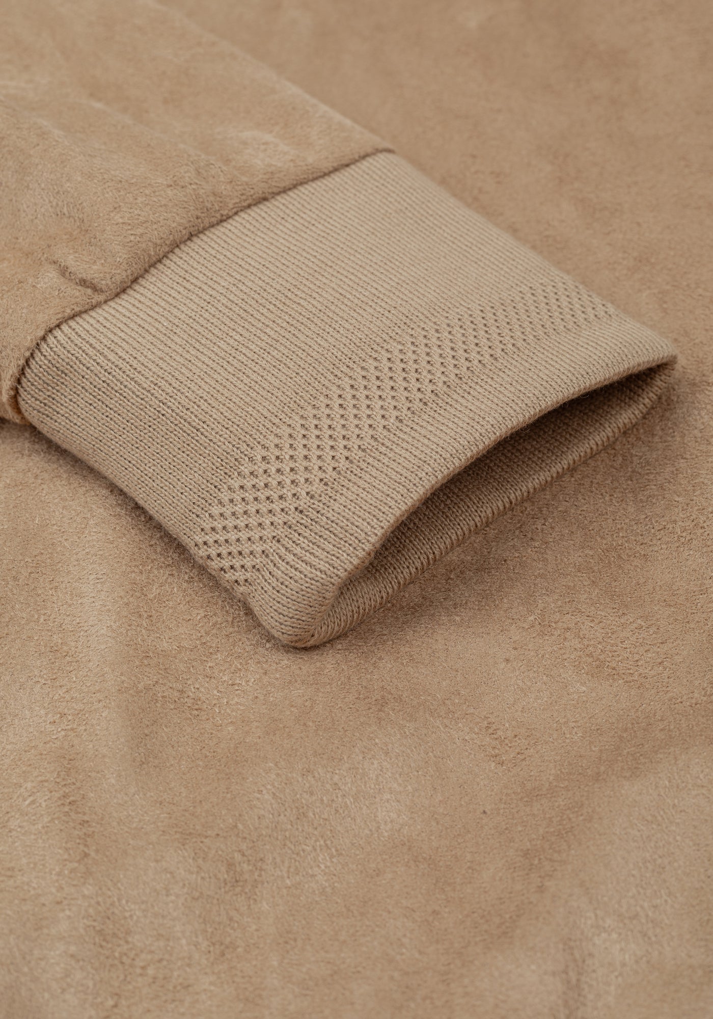 Sandstone Beige Suede Jacket