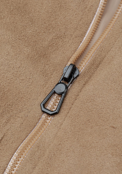 Sandstone Beige Suede Jacket