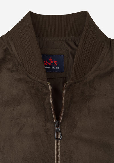 Chestnut Brown Suede Jacket