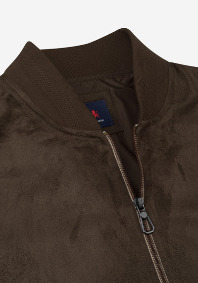 Chestnut Brown Suede Jacket