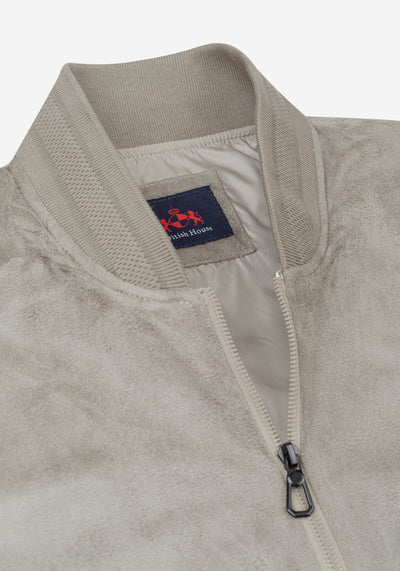 Ash Beige Suede Jacket
