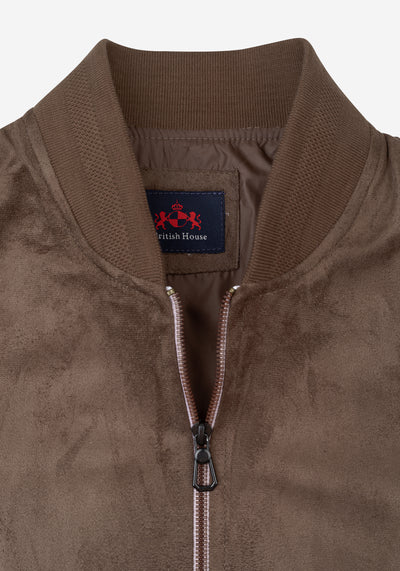 Mocha Beige Suede Jacket