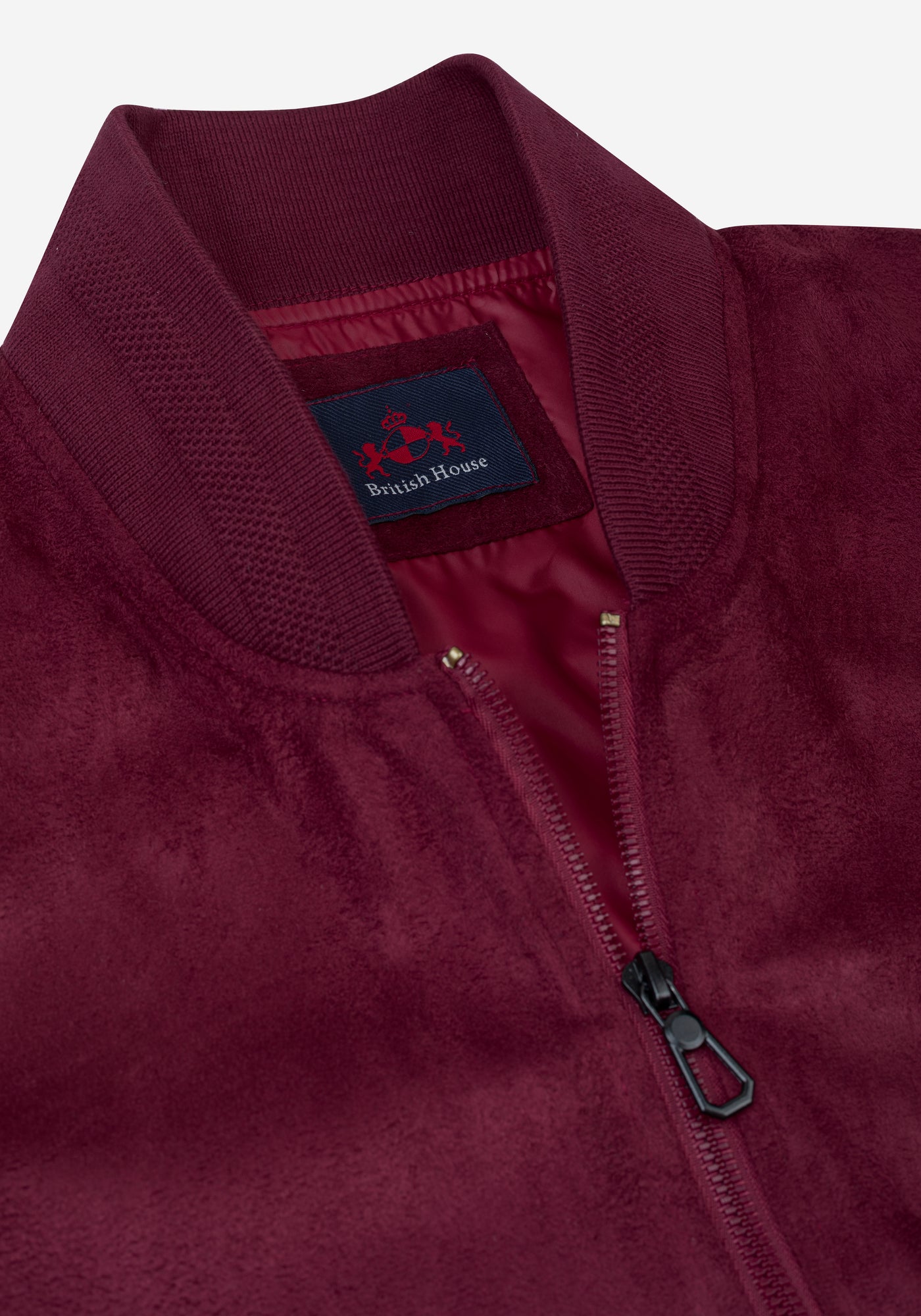 Vivid Burgundy Suede Jacket