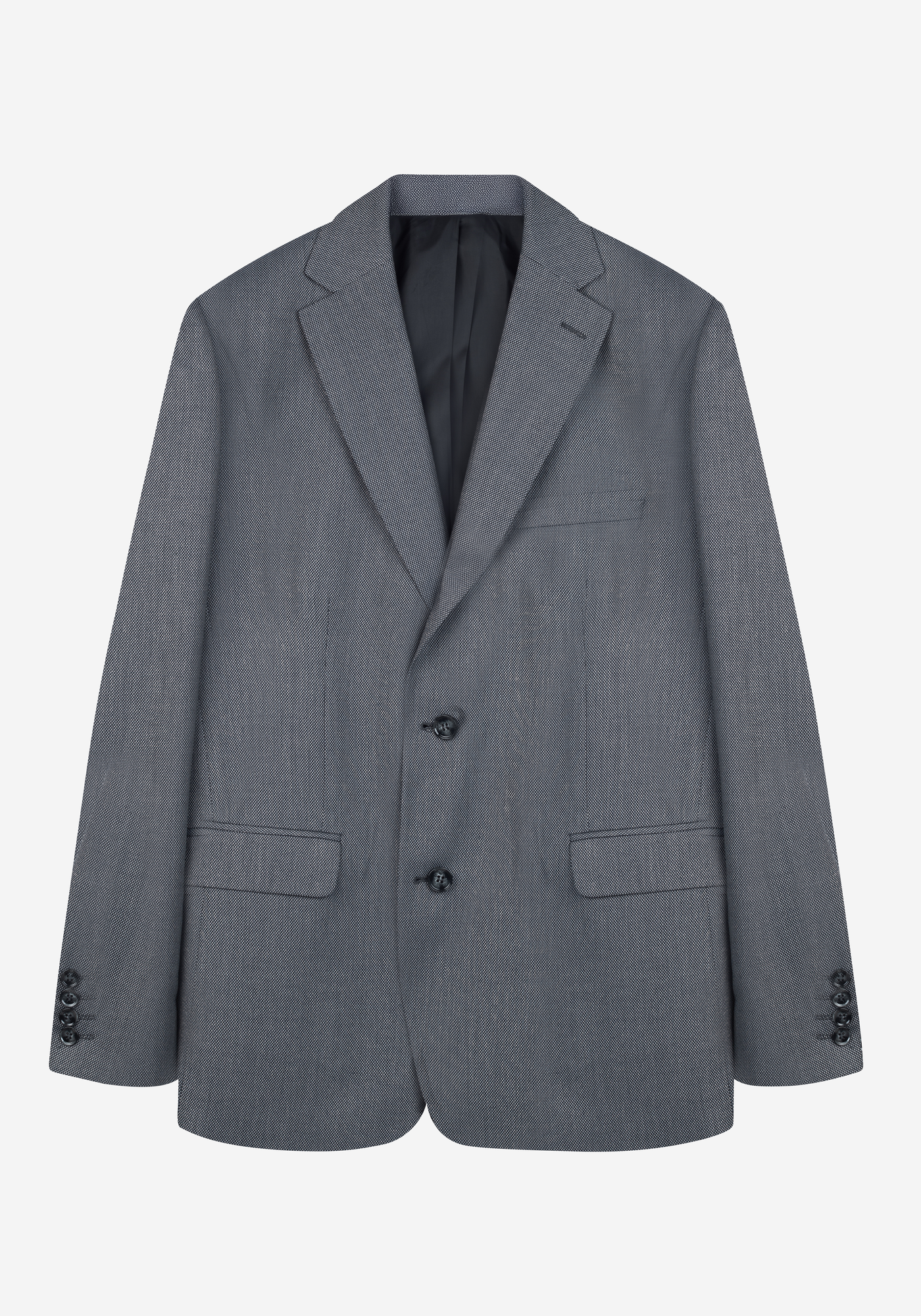 Arctic Grey Dotted Poly Suit