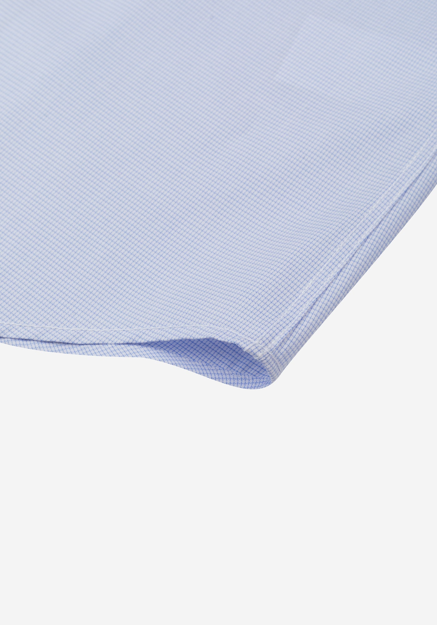 Powder Blue Checked Houndstooth Shirt