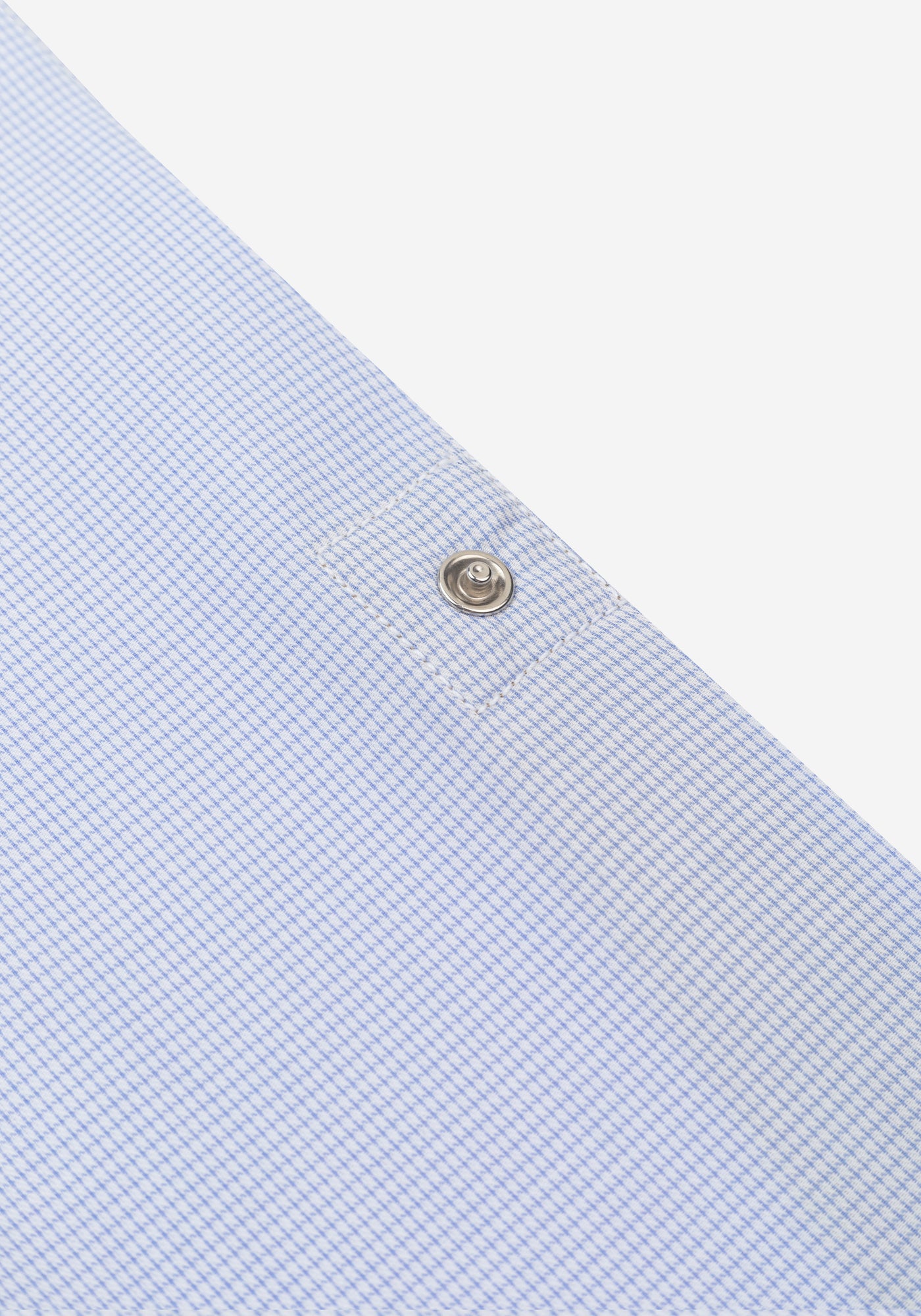 Powder Blue Checked Houndstooth Shirt
