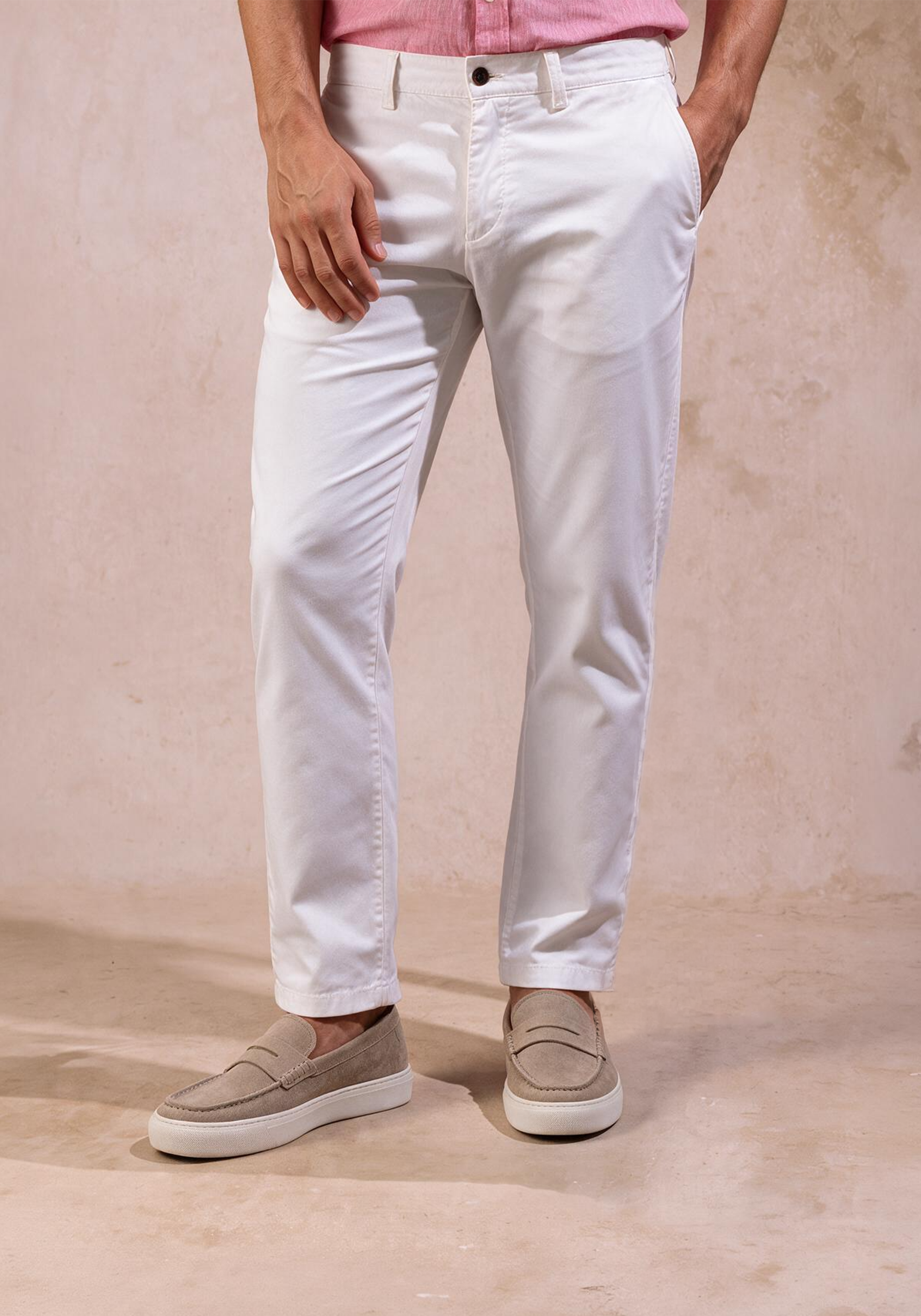 Ivory White Riviera Gabardine