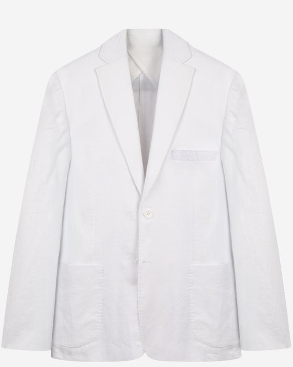 Shell White Pure Linen Blazer