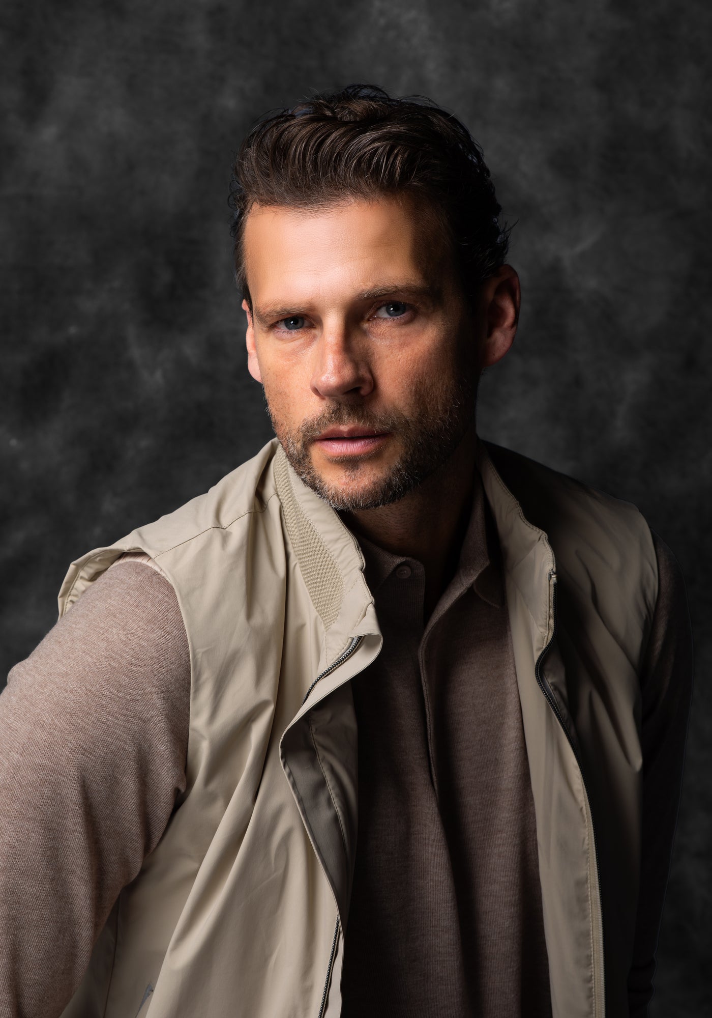 Mesa Beige Polyamide Vest