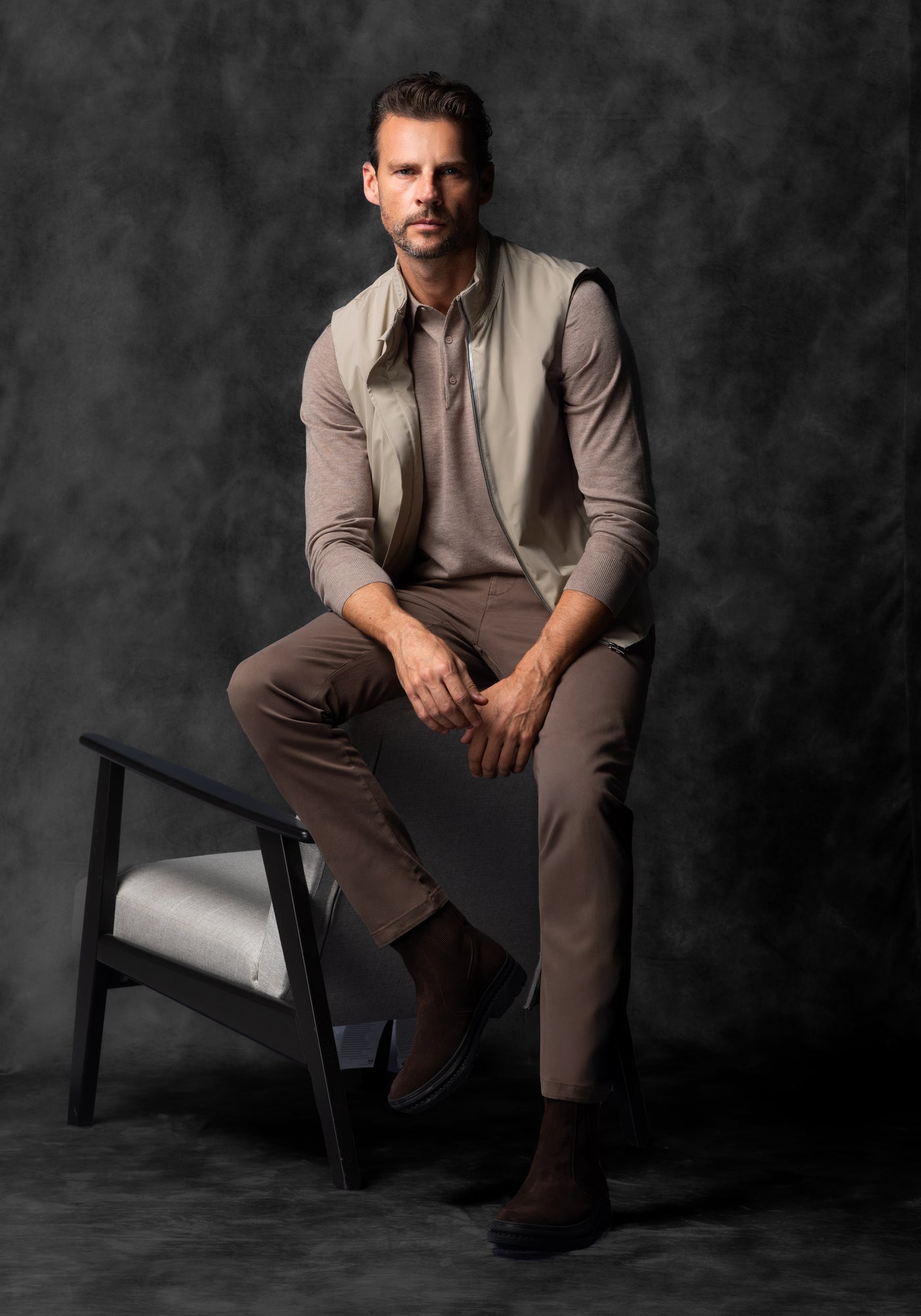 Mesa Beige Polyamide Vest