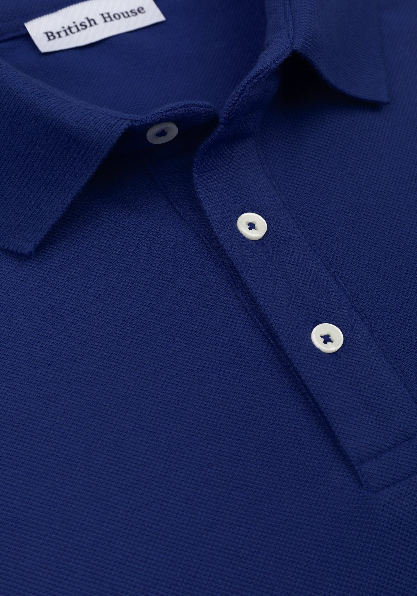 Royal Blue Cotton Polo Shirt
