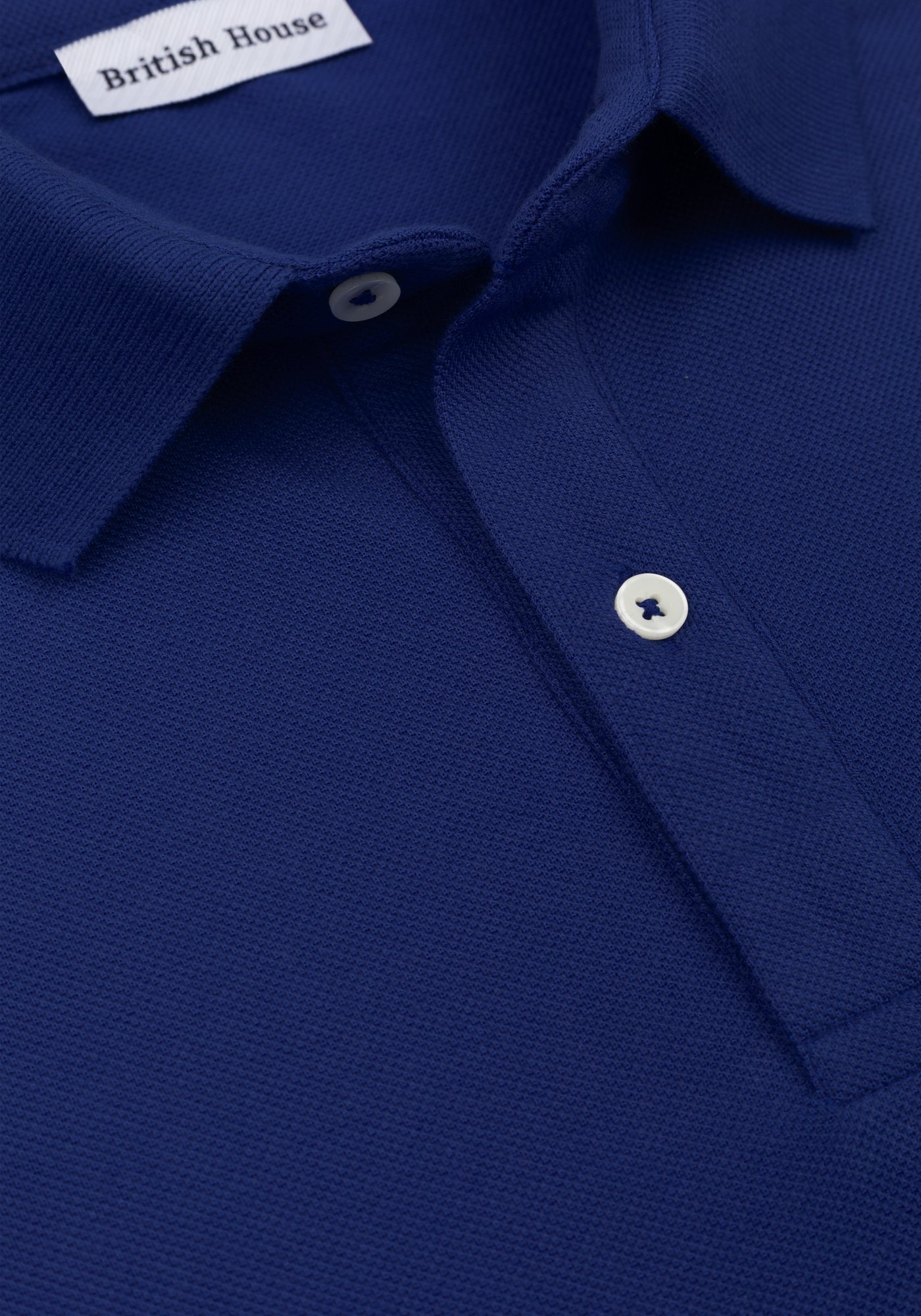 Royal Blue Cotton Polo Shirt