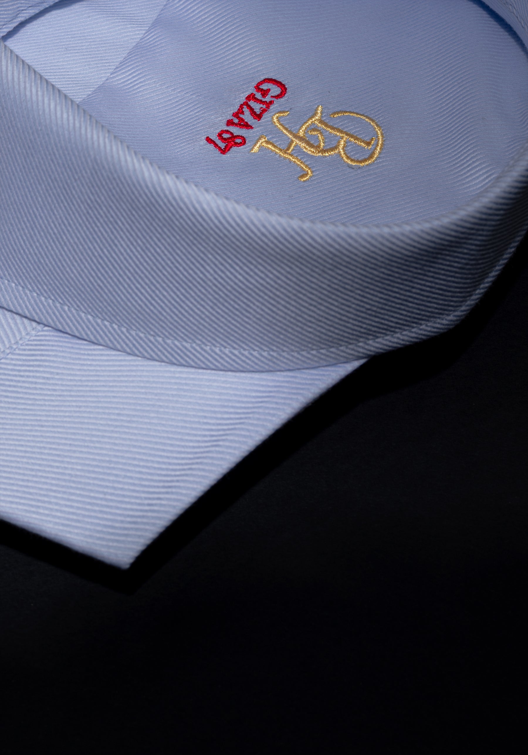 Giza 87 Cotton Dawn Blue Stripe Signature Twill Shirt