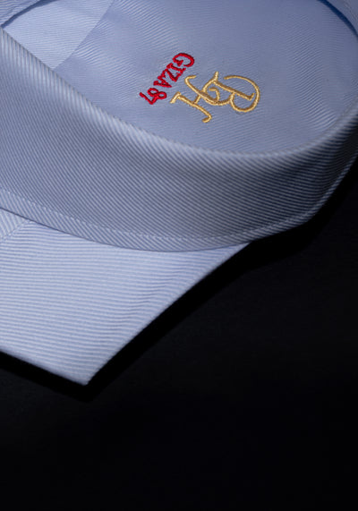 Giza 87 Cotton Dawn Blue Stripe Signature Twill Shirt