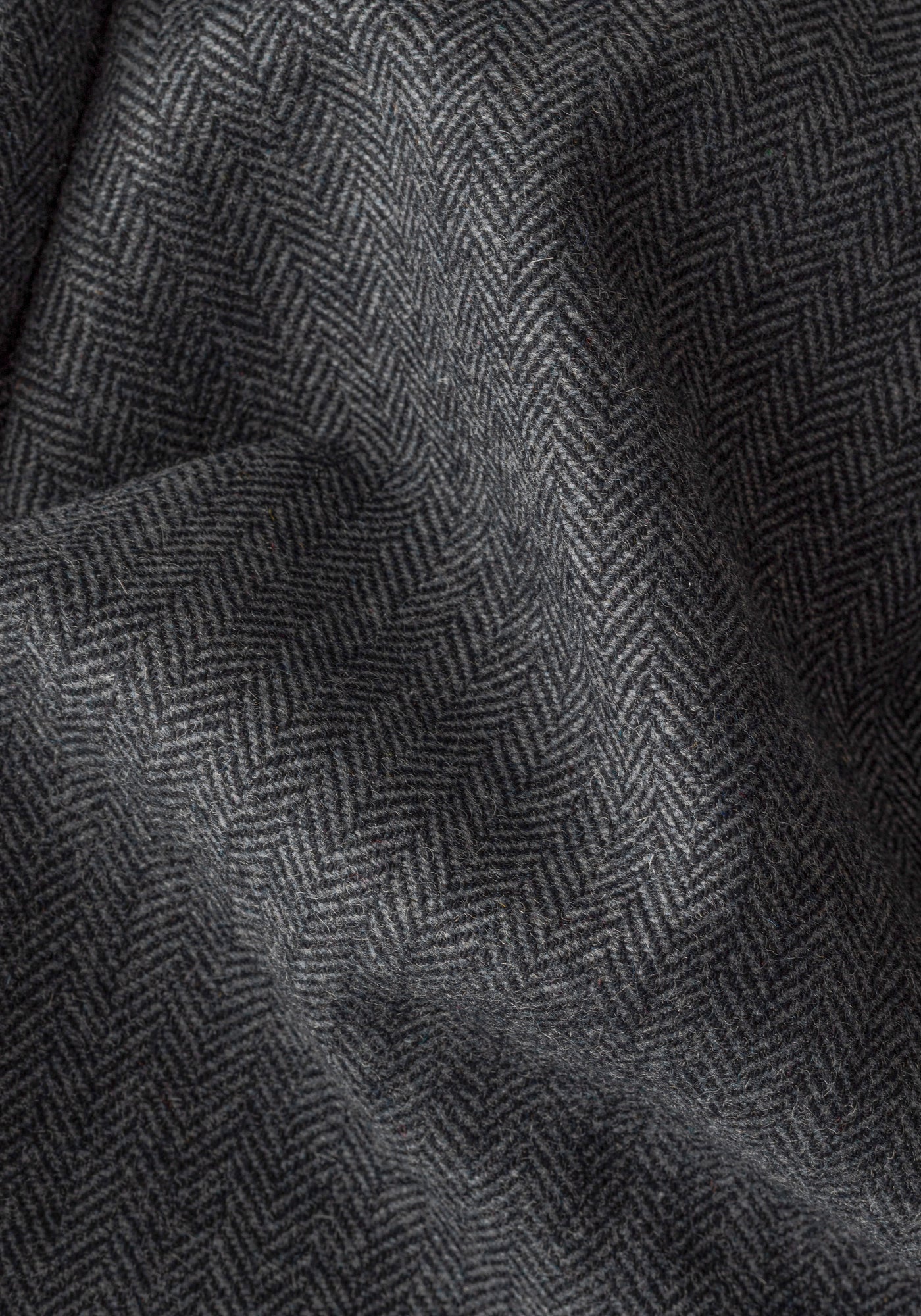 Anthracite Grey Wool-Blend Bomber Jacket