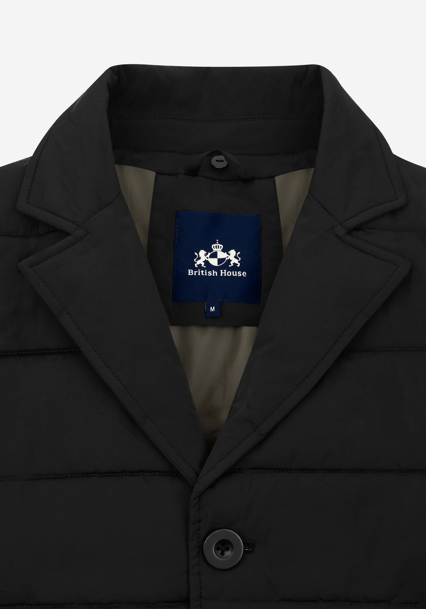 Flint Black Padded Polyamide Jacket