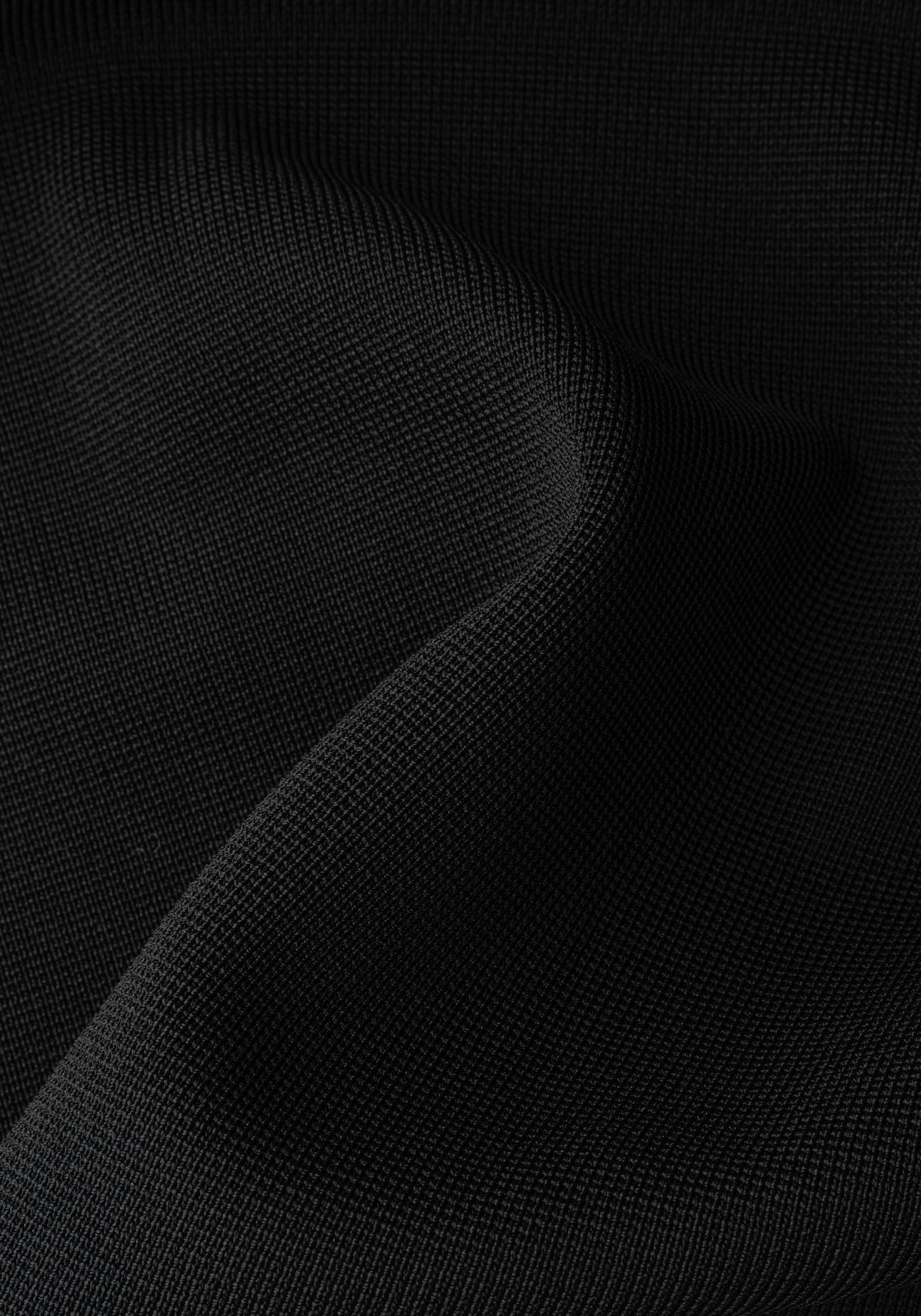 Ember Black Double-Breasted Polyamide Jardigan