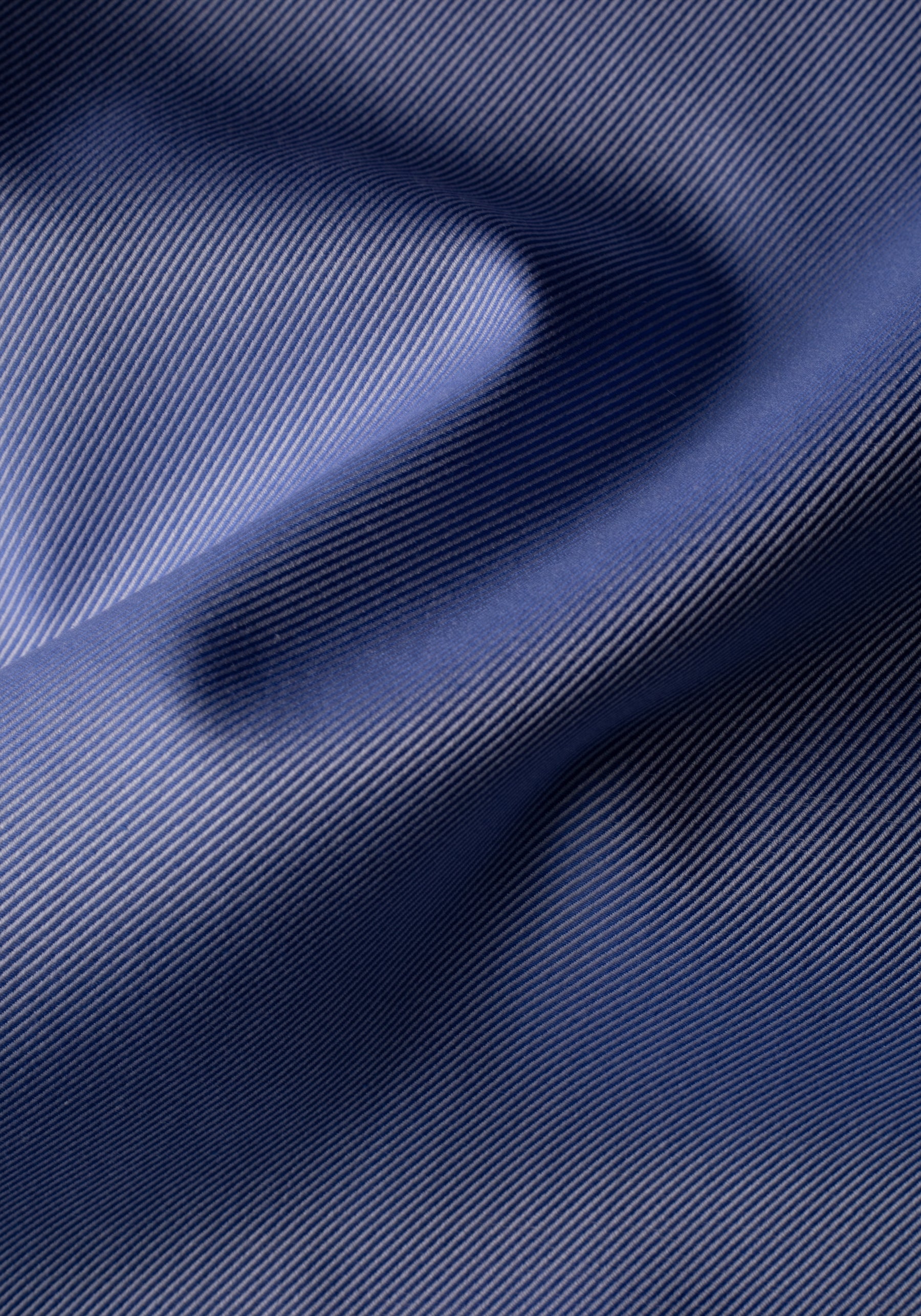 Giza 87 Cotton Silent Blue Stripe Fine Twill Shirt