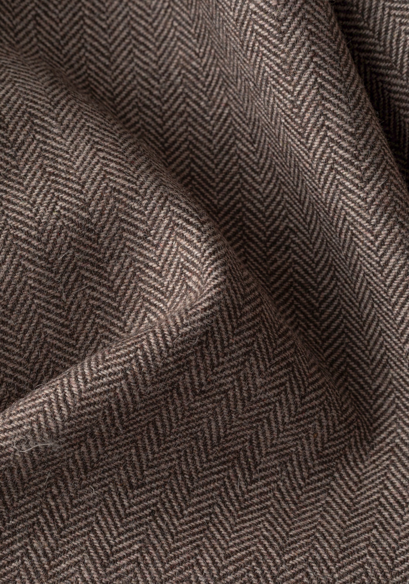 Oak Brown Wool-Blend Bomber Jacket