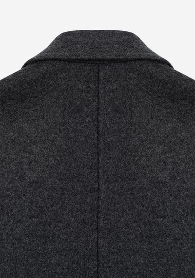 Skylight Grey Boiled Wool Jacket