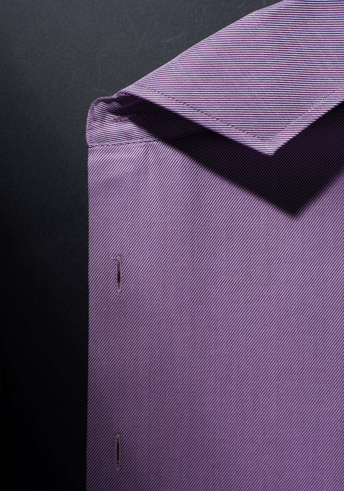 Giza 87 Cotton Grape Purple Stripe Fine Twill Shirt
