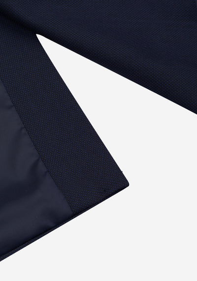 Nocturne Navy Dotted Poly Suit