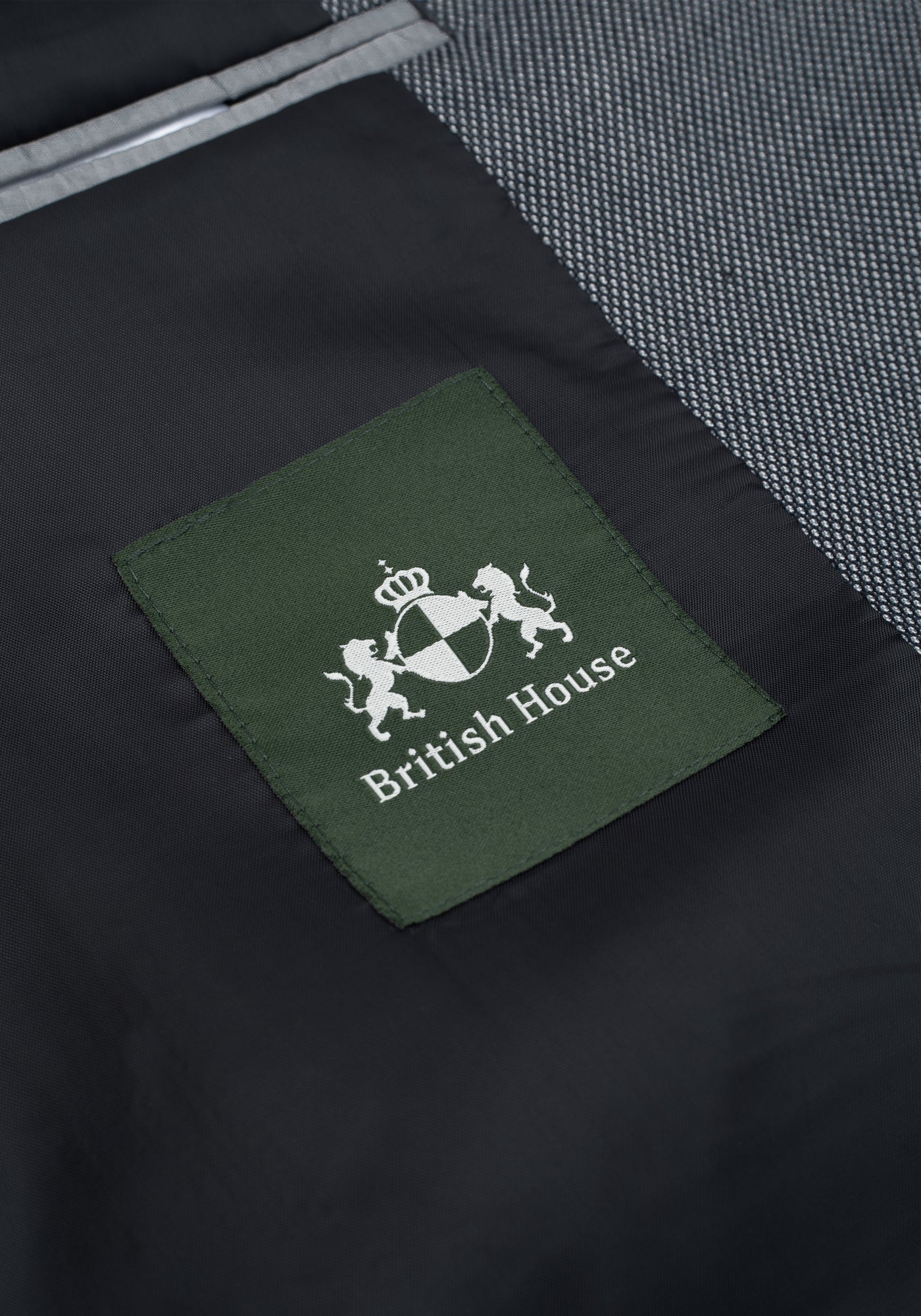 Arctic Grey Dotted Poly Suit