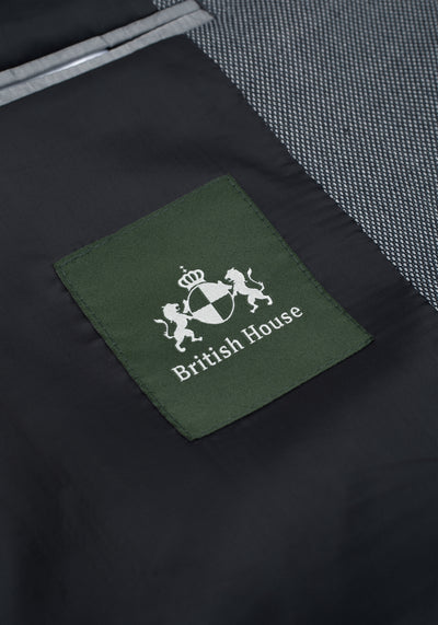 Arctic Grey Dotted Poly Suit