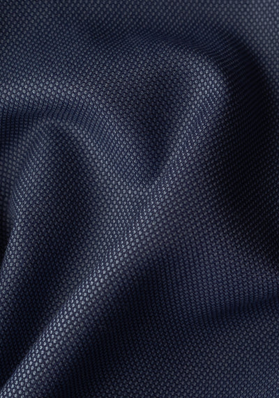 Atlantic Navy Dotted Poly Suit