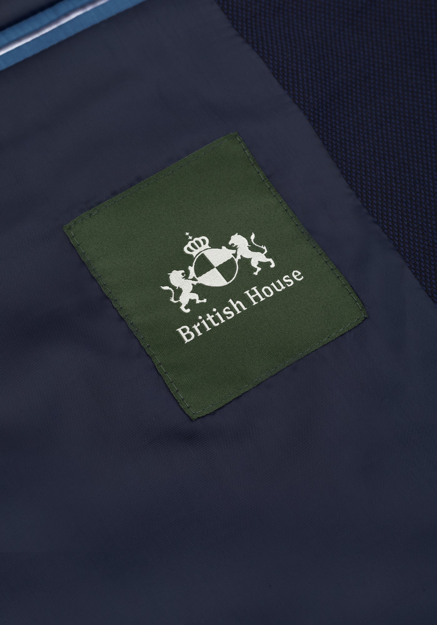 Nocturne Navy Dotted Poly Suit