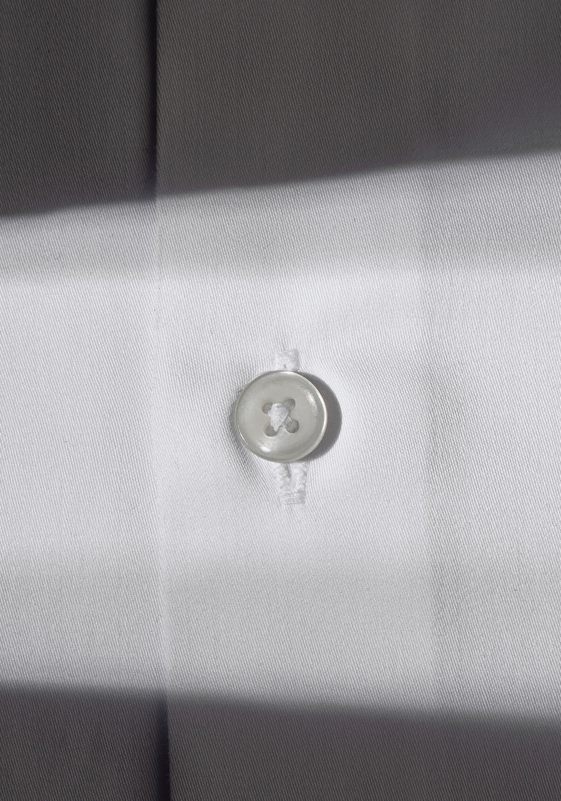 Supreme White Luxe Twill Shirt - Wrinkle-free