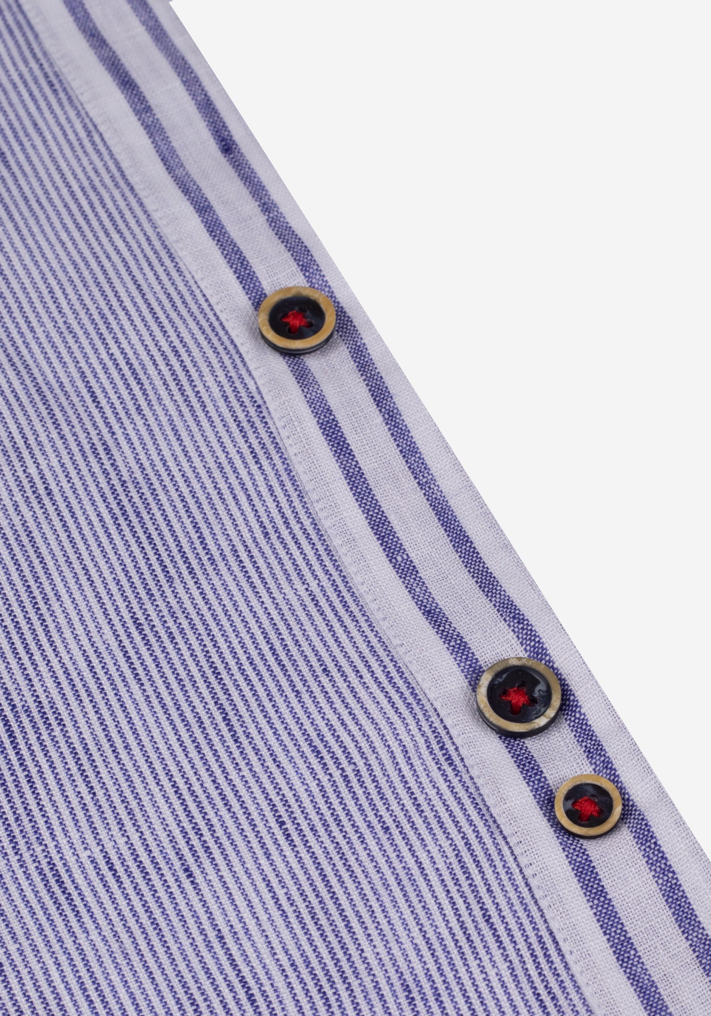 River Blue Stripe Belgian Linen Shirt