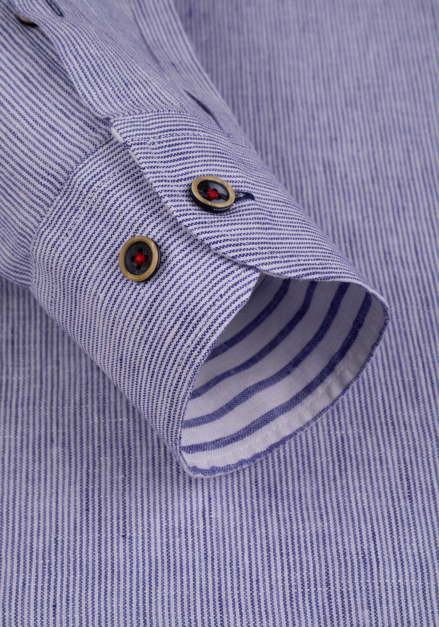 River Blue Stripe Belgian Linen Shirt