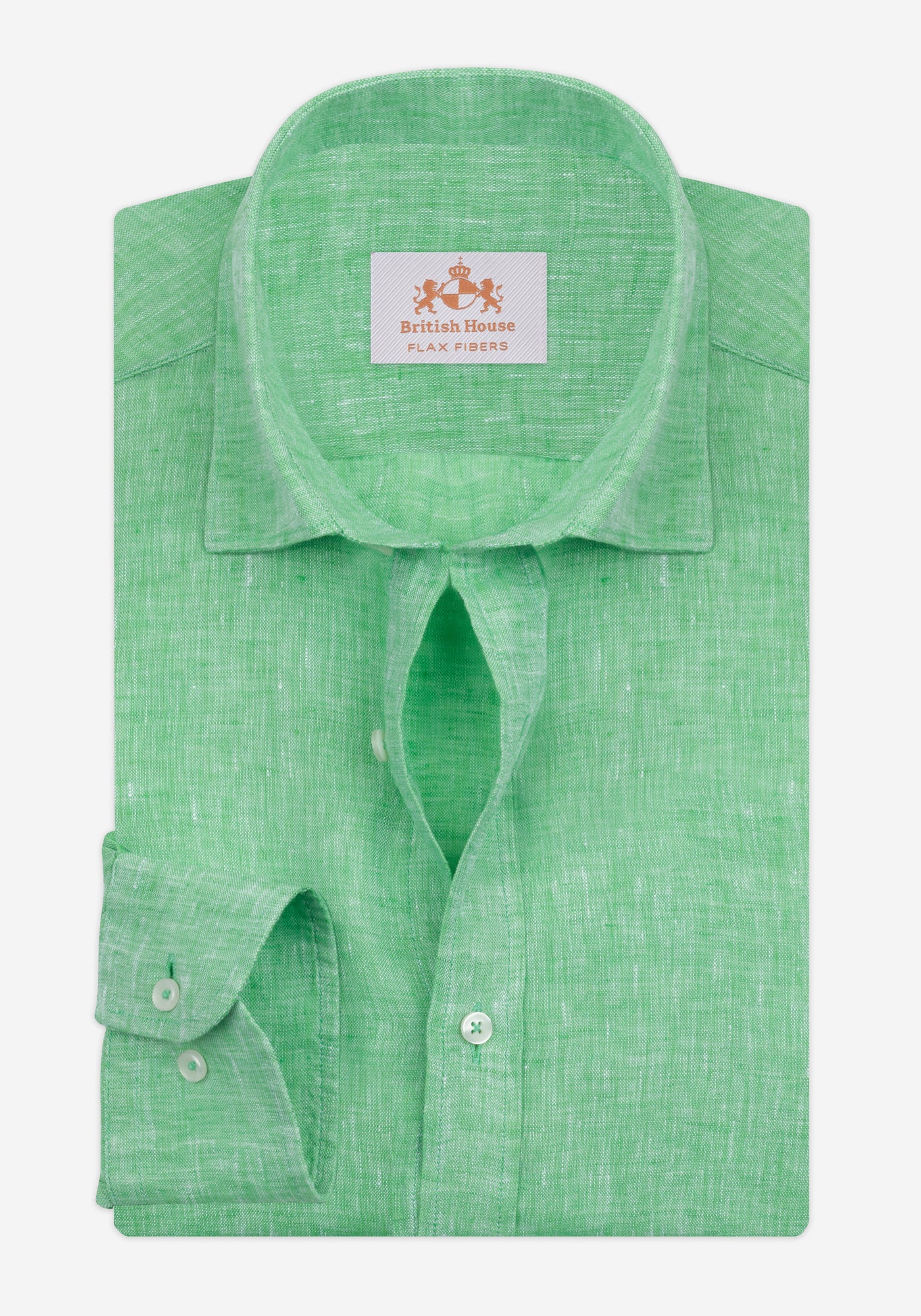 Palm Green Belgian Linen Shirt