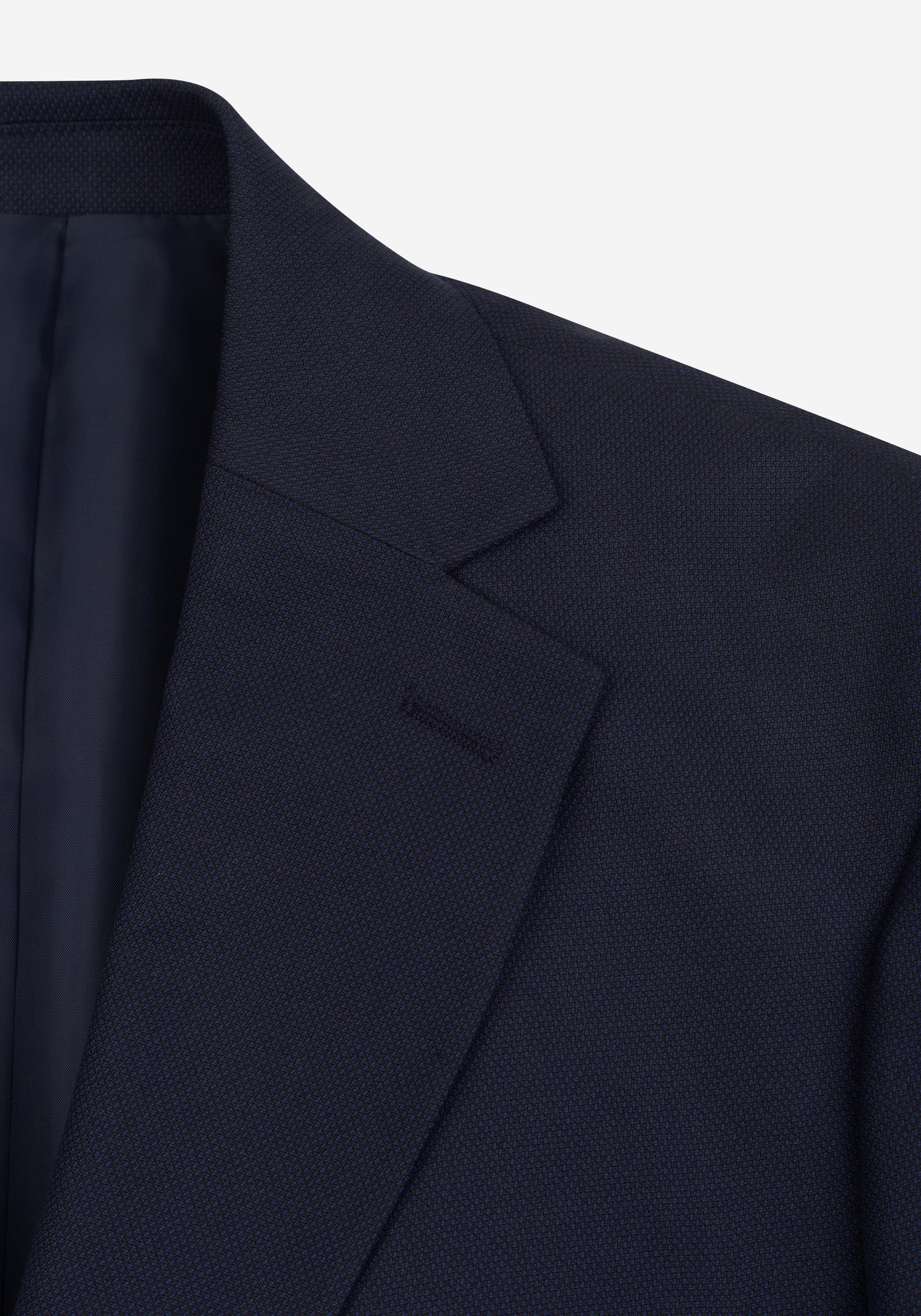 Nocturne Navy Dotted Poly Suit