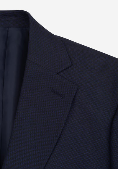 Nocturne Navy Dotted Poly Suit