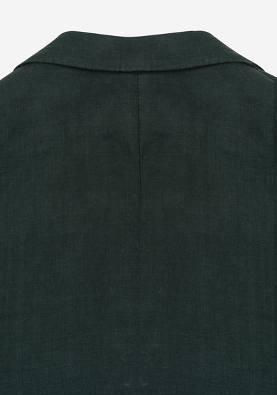 Hunter Green Pure Linen Blazer