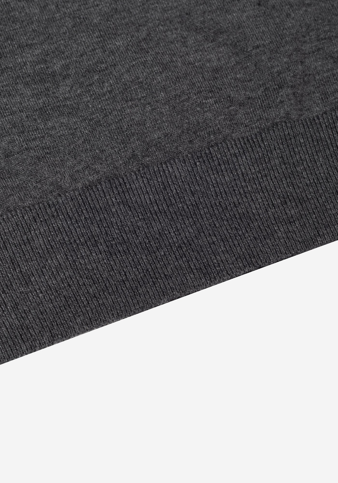 Coal Grey Merino Wool Blend Pullover