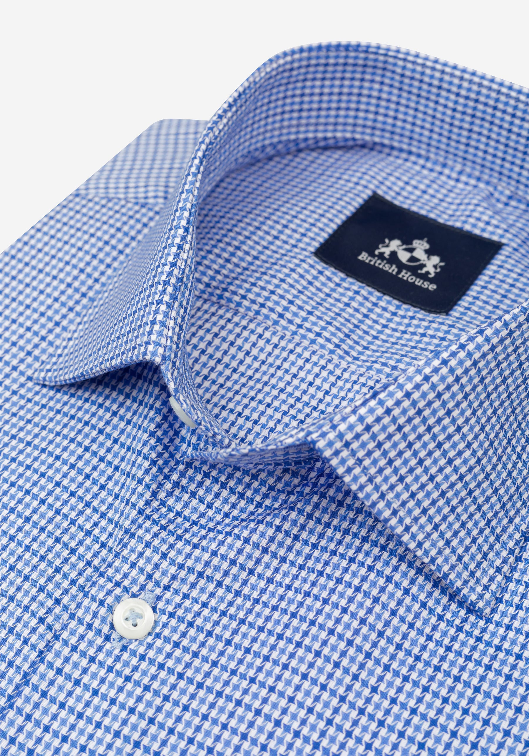 Flint Blue Two-Tone Pattern Signature Twill Shirt