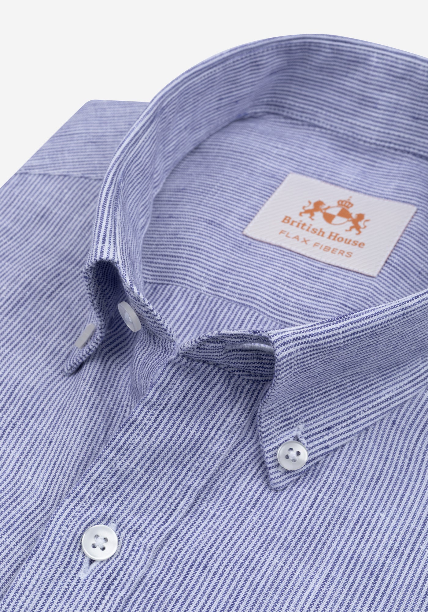 Atlantic Blue Stripe Belgian Linen Shirt
