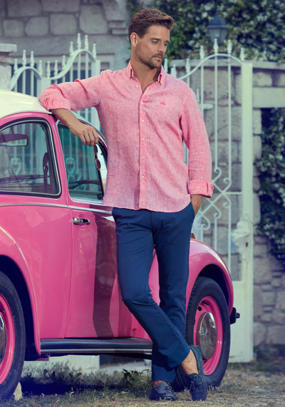 Rusty Rose Belgian Linen Shirt