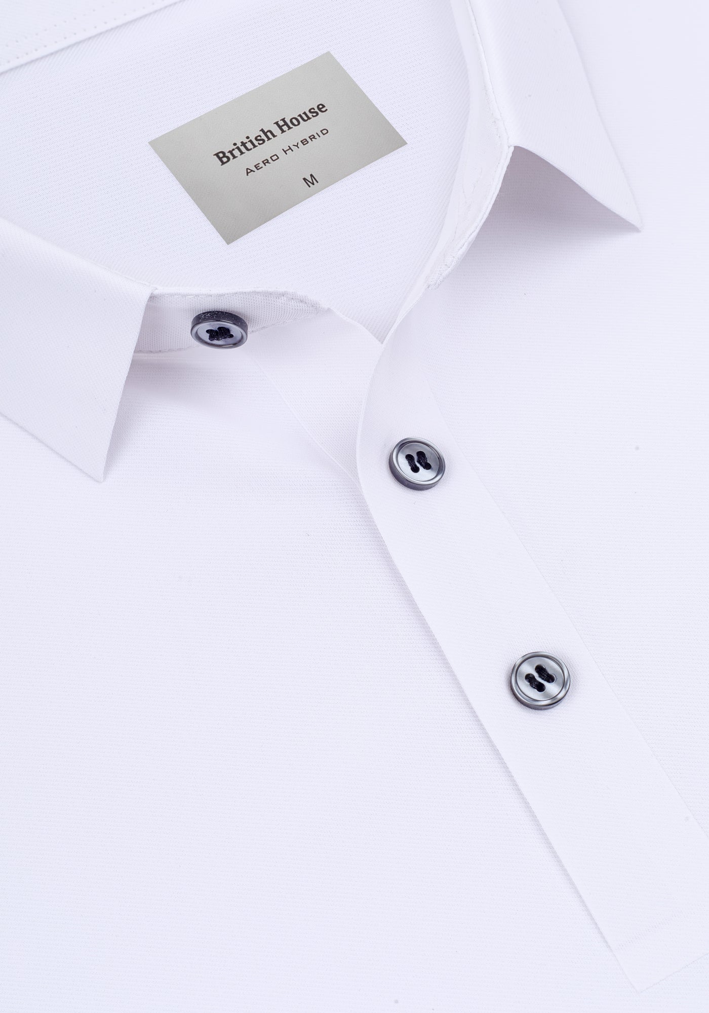 Pure White Aero-Hybrid Polo Shirt
