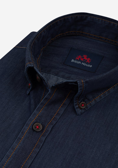 Nightfall Blue Washed Denim Shirt