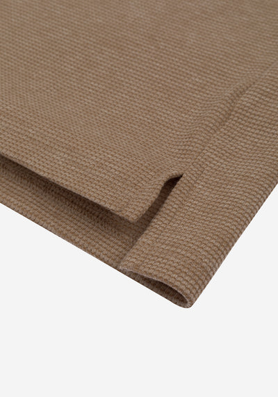 Desert Beige Waffle Polo Shirt