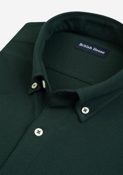 Forest Green Piqué Shirt