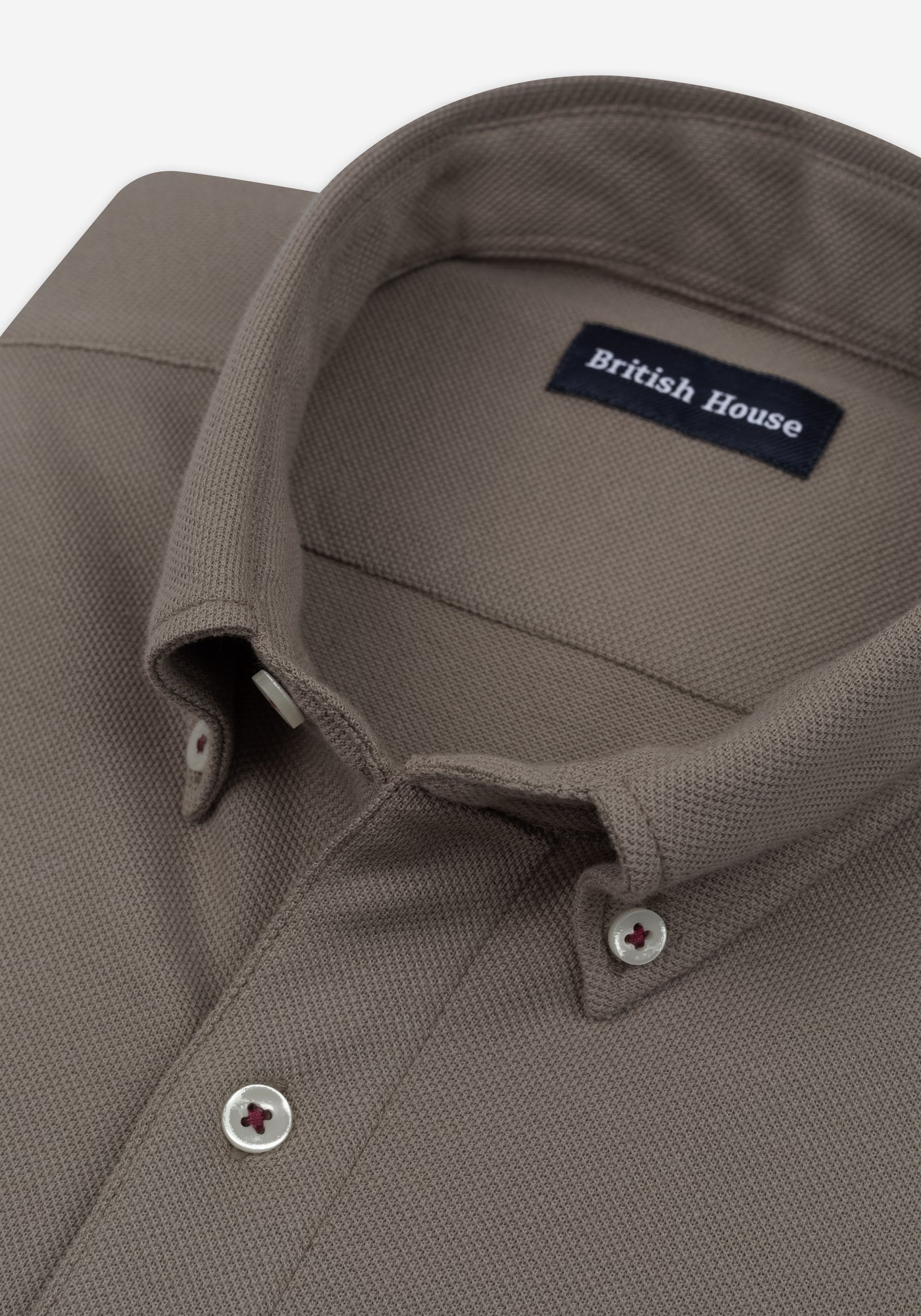 Cocoa Brown Piqué Shirt
