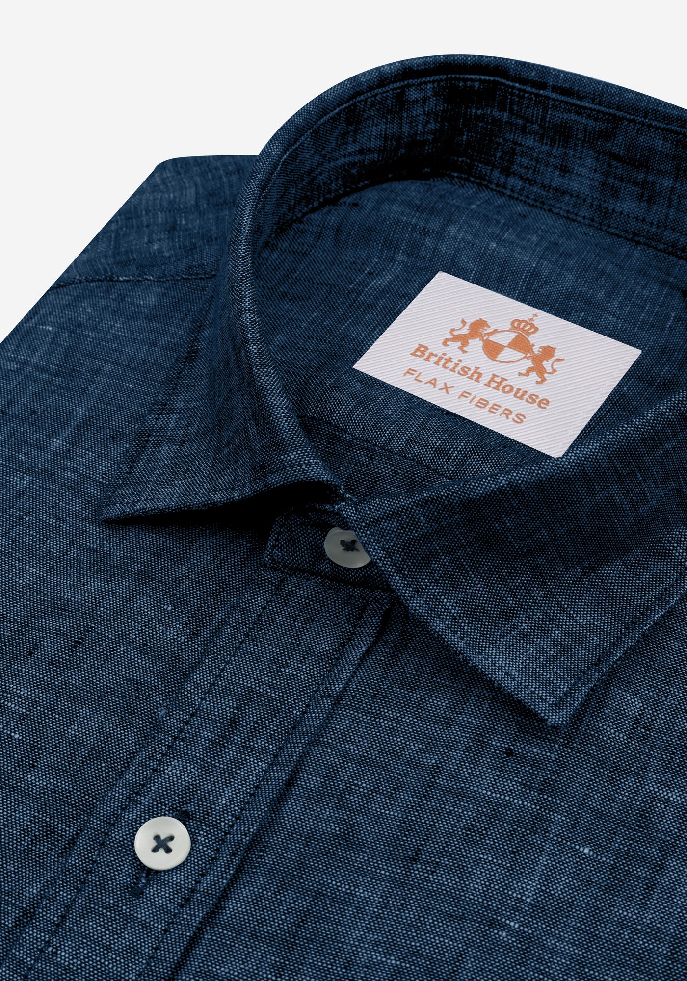 Ink Blue Belgian Linen Shirt