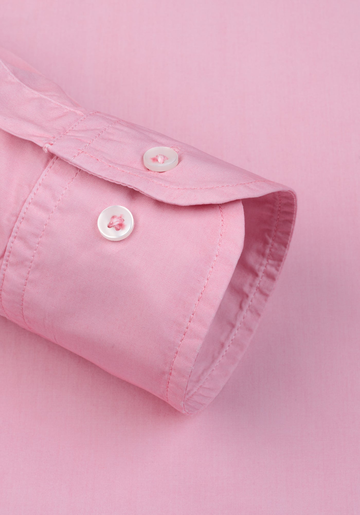 Powder Pink Piece-Dyed Shirt